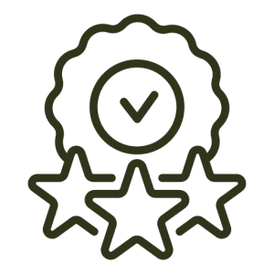 BC Kratom 5-star customer rating icon